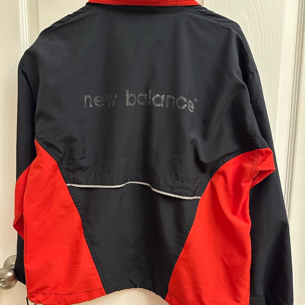 New Balance Black and Red Windbreaker Jacket - Picture 5 of 7